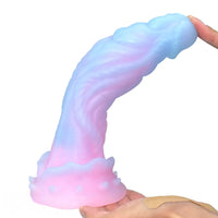 9.44in Silicone Soft Bg Luminous Dildo For Woman Man Anal Sex Toy