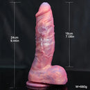 9.44in Soft Penis Real Vein Dildo Realistic Skin Silicone Vaginal Massager