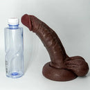 9.44in Soft Silicone Big Ebony Realistic Dildo For Women Masturbation