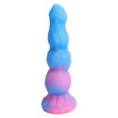 9.44in Starry Night Light Tentacle Anal Plug Liquid Silicone Large Dildo
