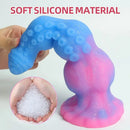 9.44in Starry Night Light Tentacle Anal Plug Liquid Silicone Large Dildo
