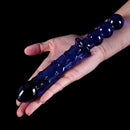 9.45″ Double Heads Premium Long Glass Dildo With Beads