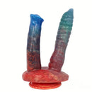 9.45in 10.63in Colorful Silicone Big U-shaped Double-headed Monster Dildo