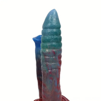 9.45in 10.63in Colorful Silicone Big U-shaped Double-headed Monster Dildo