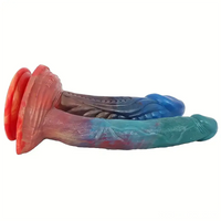 9.45in 10.63in Colorful Silicone Big U-shaped Double-headed Monster Dildo