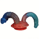 9.45in 10.63in Colorful Silicone Big U-shaped Double-headed Monster Dildo