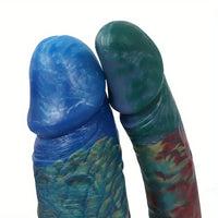 9.45in 10.63in Colorful Silicone Big U-shaped Double-headed Monster Dildo