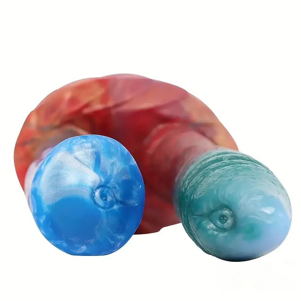 9.45in 10.63in Colorful Silicone Big U-shaped Double-headed Monster Dildo