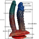 9.45in 10.63in Colorful Silicone Big U-shaped Double-headed Monster Dildo