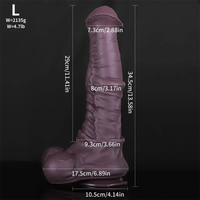 9.45in 11.41in 13.58in Liquid Silicone Animal Horse Dildo For Vagina
