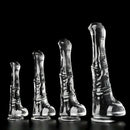 9.45in 11.42in 13.19in 15.75in Clear Large Horse Cock Dildo For G-Spot