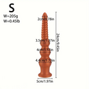 9.45in 11.4in 13.2in Big Silicone Soft Anal Plug Dildo With Anal Beads
