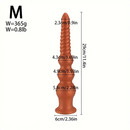 9.45in 11.4in 13.2in Big Silicone Soft Anal Plug Dildo With Anal Beads