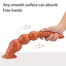 9.45in 11.4in 13.2in Big Silicone Soft Anal Plug Dildo With Anal Beads