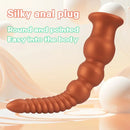 9.45in 11.4in 13.2in Big Silicone Soft Anal Plug Dildo With Anal Beads