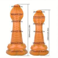 9.45in 11.8in Fantasy Animal Snake Cock Silicone Soft Dildo For Women