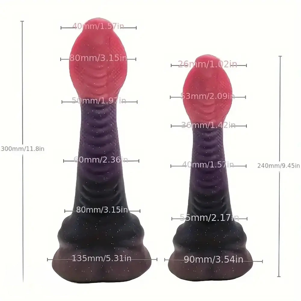 9.45in 11.8in Silicone Big Snake Animal Dildo For Men Women Sex