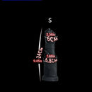 9.45in 12.2in 14.76in Huge Black Fist Hands Wide Anal Dildo Expander