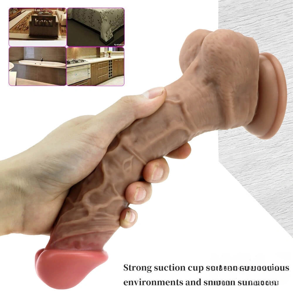 9.45in Adult Female Masturbator Simulation Dildo Oversized Sex Toy