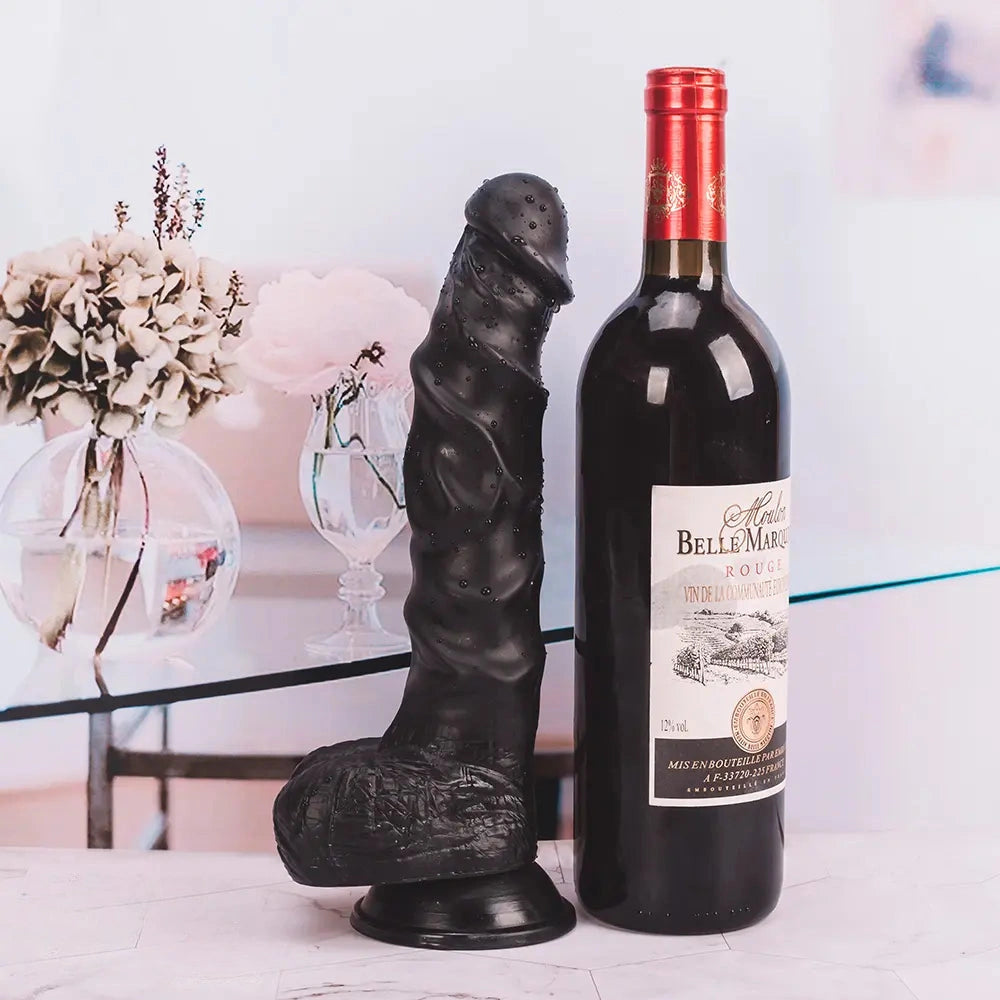 9.45in Big Real PVC Skin Dildo For Couples Sex Toy With Suction Cup