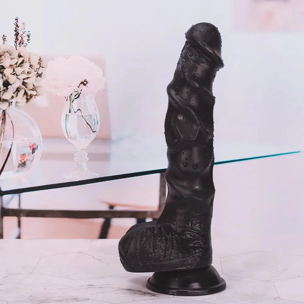 9.45in Big Real PVC Skin Dildo For Couples Sex Toy With Suction Cup