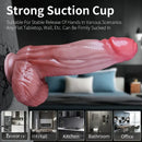 9.45in Big Real Silicone Heating Thrusting Vibrating Silicone Soft Dildo