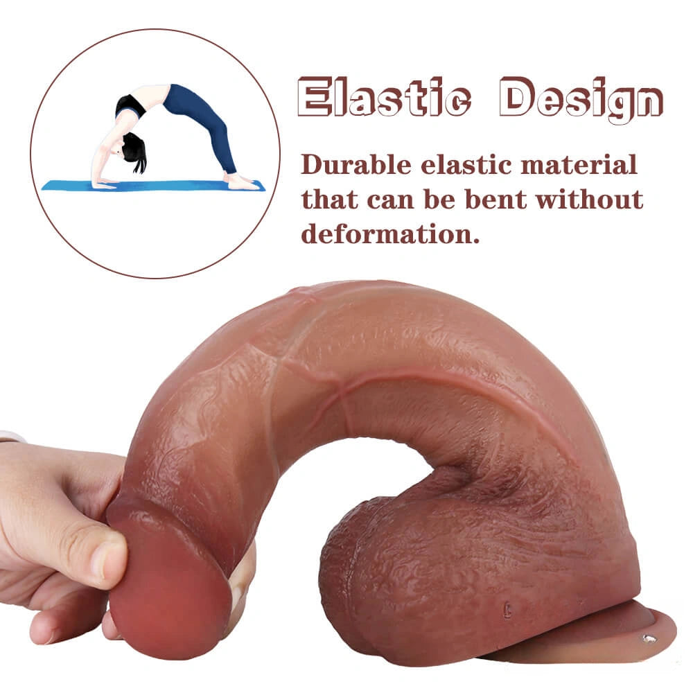 9.45in Blonde Dildo Sex Toy For Anus Vagina Orgasm