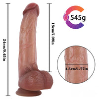 9.45in Blonde Dildo Sex Toy For Anus Vagina Orgasm