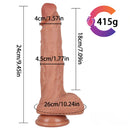9.45in Double Density Lifelike Dildo For Vaginal Masturbation Thick Toy