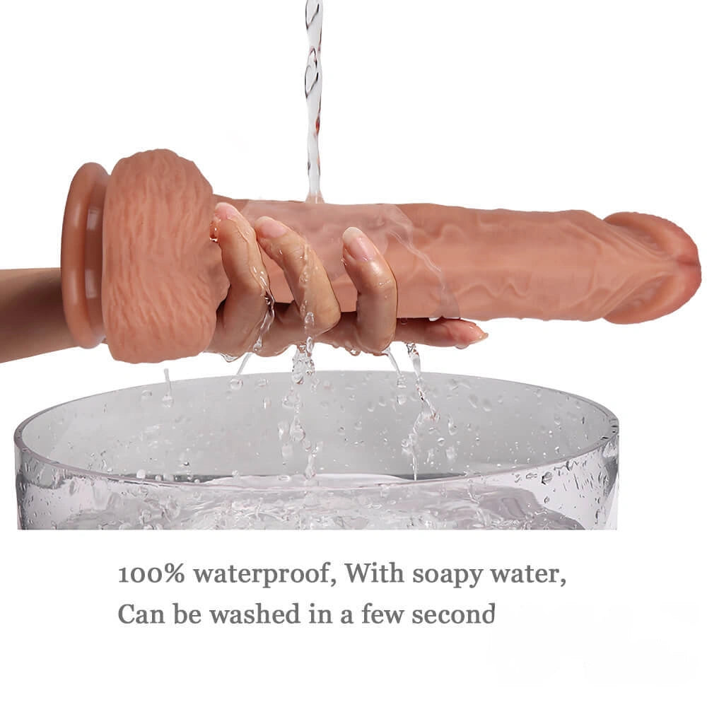 9.45in Double Density Lifelike Dildo For Vaginal Masturbation Thick Toy
