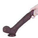 9.45in Dual Density Silicone Ejaculating Dildo Male Female Masturbator