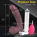 9.45in Dual Density Silicone Ejaculating Dildo Male Female Masturbator