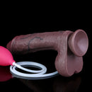 9.45in Dual Density Silicone Ejaculating Dildo Male Female Masturbator