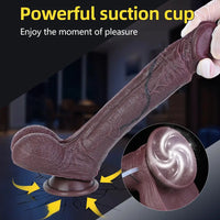 9.45in Dual Density Silicone Ejaculating Dildo Male Female Masturbator