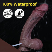 9.45in Dual Density Silicone Ejaculating Dildo Male Female Masturbator