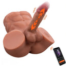 9.45in Exclusive Smart App AI Soft Real Skin Thrusting Vibrating Torso Dildo