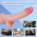 9.45in Flesh Realistic Big Soft Dildo Erotic Suction Cup Toy For Women