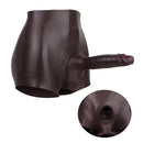 9.45in Hollow Strap on Silicone Soft Dildo Panty For Couples Men Women