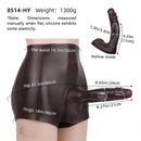 9.45in Hollow Strap on Silicone Soft Dildo Panty For Couples Men Women