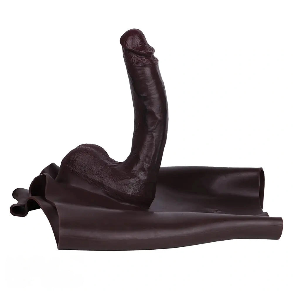 9.45in Hollow Strap on Silicone Soft Dildo Panty For Couples Men Women