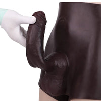 9.45in Hollow Strap on Silicone Soft Dildo Panty For Couples Men Women