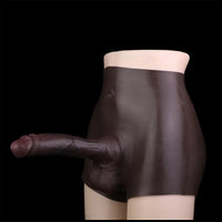 9.45in Hollow Strap on Silicone Soft Dildo Panty For Couples Men Women