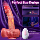 9.45in Large Thick Dildo Licking Vibrator Thrust Vibration Heating Dildo