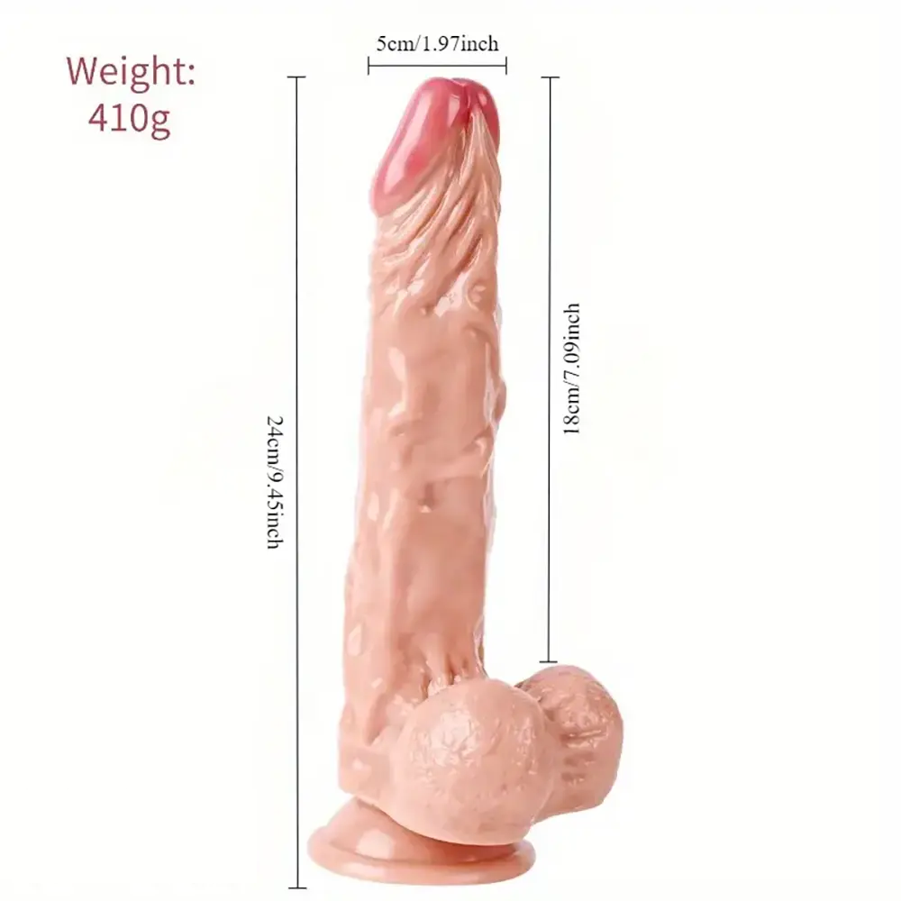 9.45in Lifelike Penis Big Female Masturbation Adult Pleasure Dildo