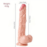 9.45in Lifelike Penis Big Female Masturbation Adult Pleasure Dildo