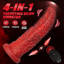 9.45in Monster Soft Liquid Silicone G-Spot 10 Vibrating 3 Thrust Modes Dildo
