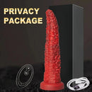 9.45in Monster Soft Liquid Silicone G-Spot 10 Vibrating 3 Thrust Modes Dildo