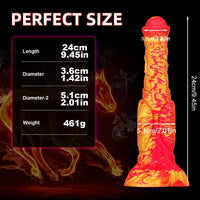 9.45in Ombre Animal Horse Cock Dildo For Adult Women Love