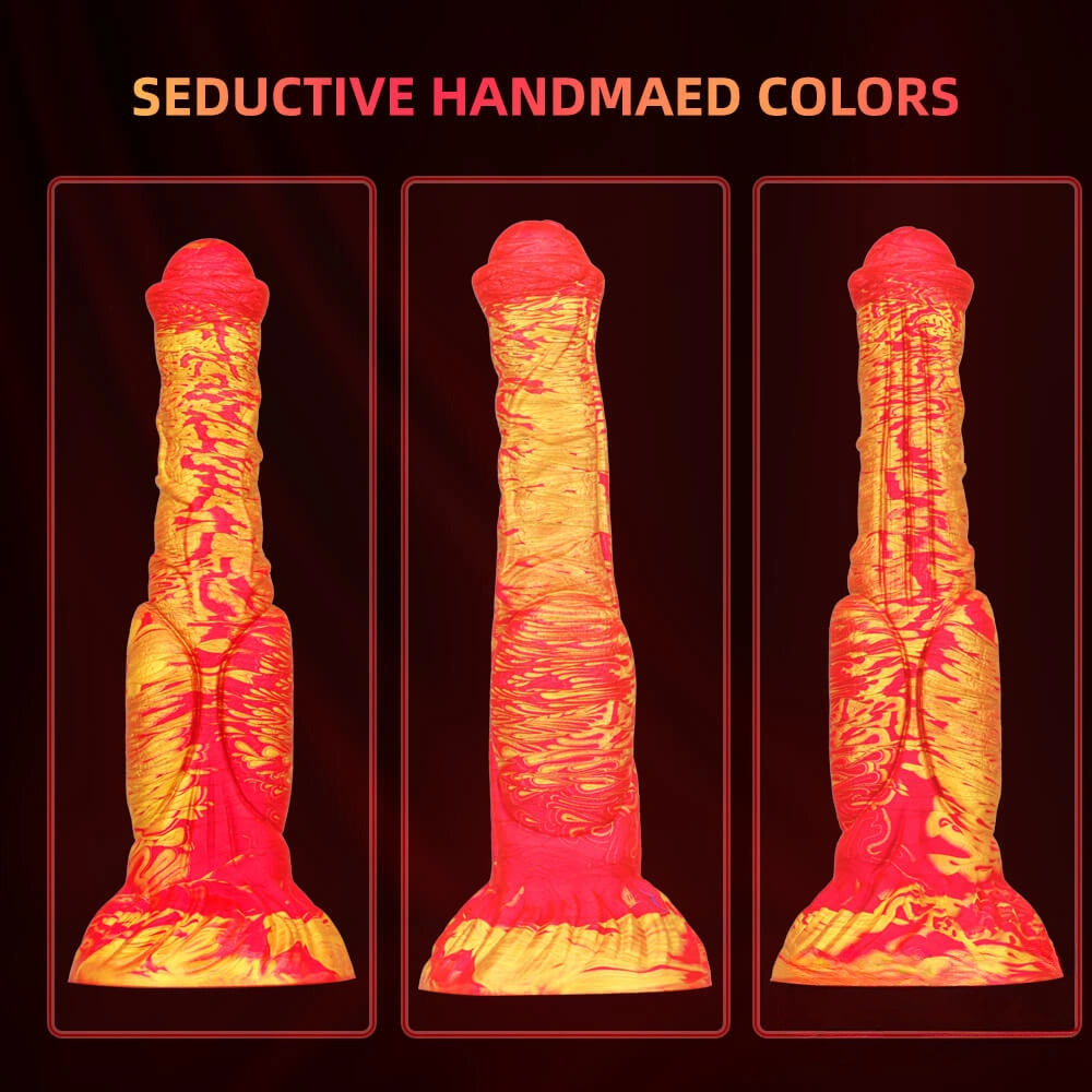 9.45in Ombre Animal Horse Cock Dildo For Adult Women Love