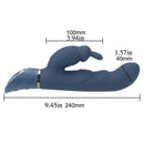 9.45in Rabbit Clitoral G Spot Dildo Vibrator Bunny Clit Stimulator